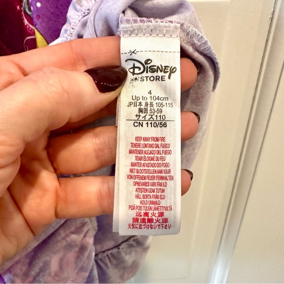 Disney Store Purple Rapunzel Nightgown with Floral Accents - Picture 7 of 9